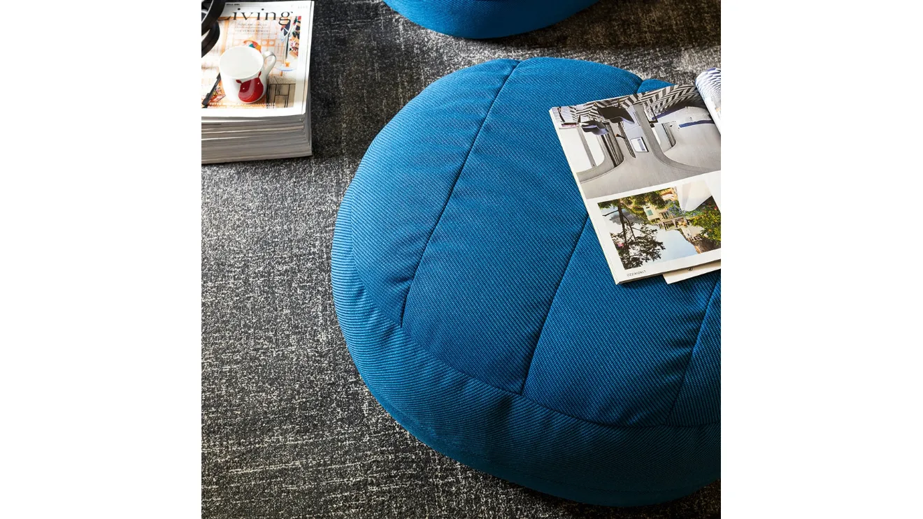 Reef fabric pouf by Connubia