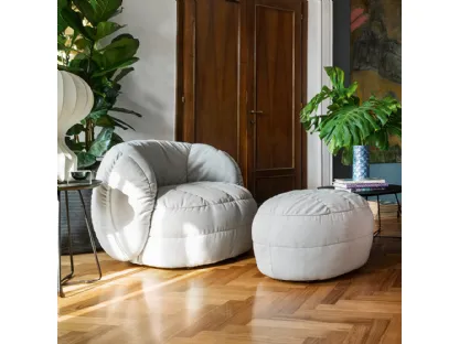 Reef fabric pouf by Connubia.