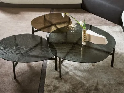 Glass coffee table Flac by Bonaldo