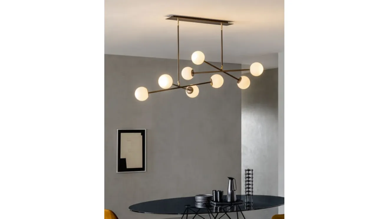 Meridian S suspension lamp by Riflessi.