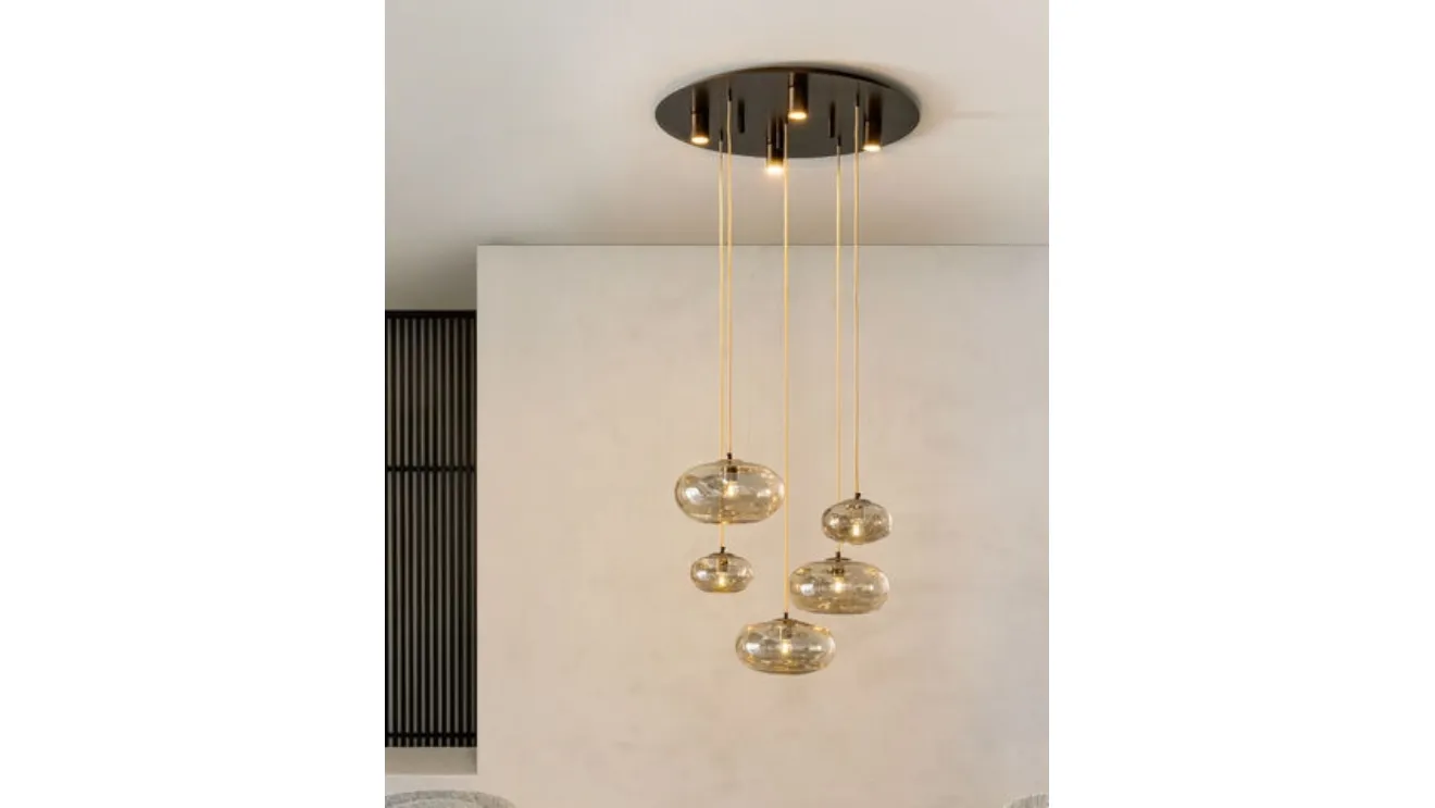 Suspended lamp Nubola S by Riflessi