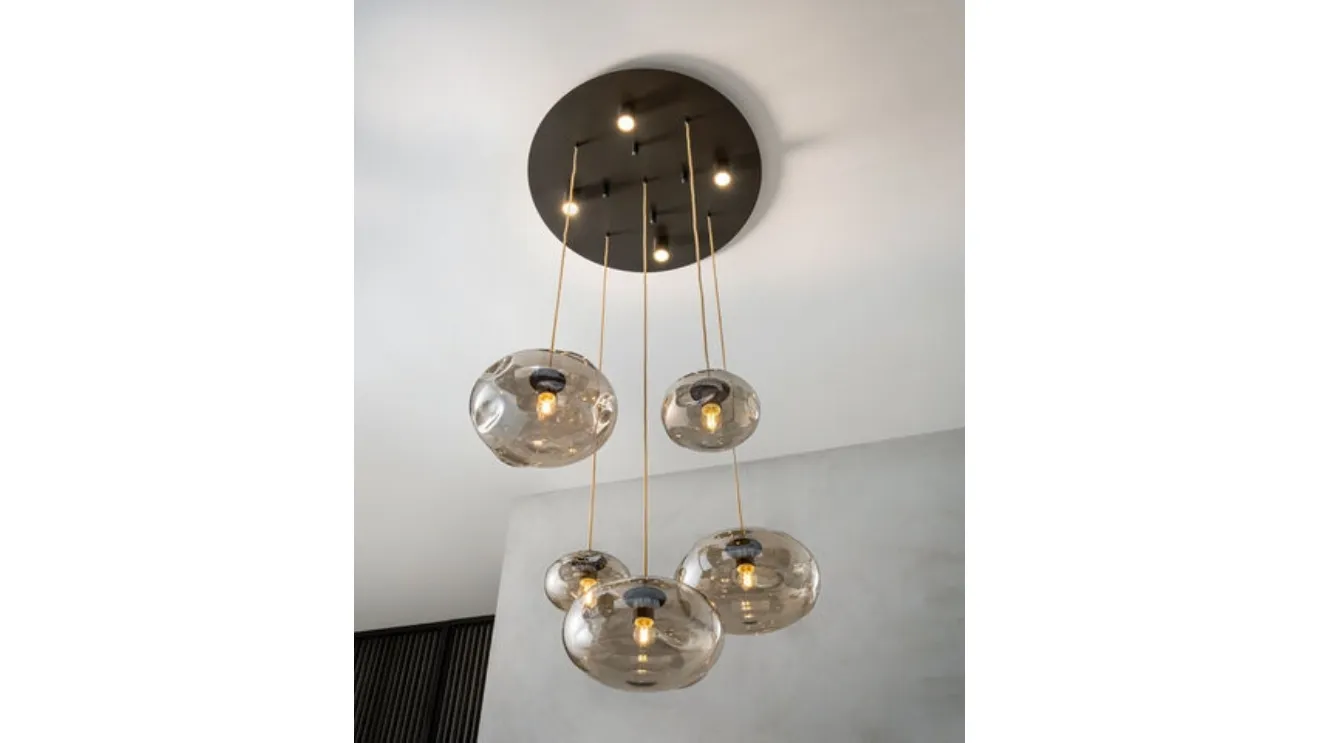 Nubola S suspension lamp by Riflessi.