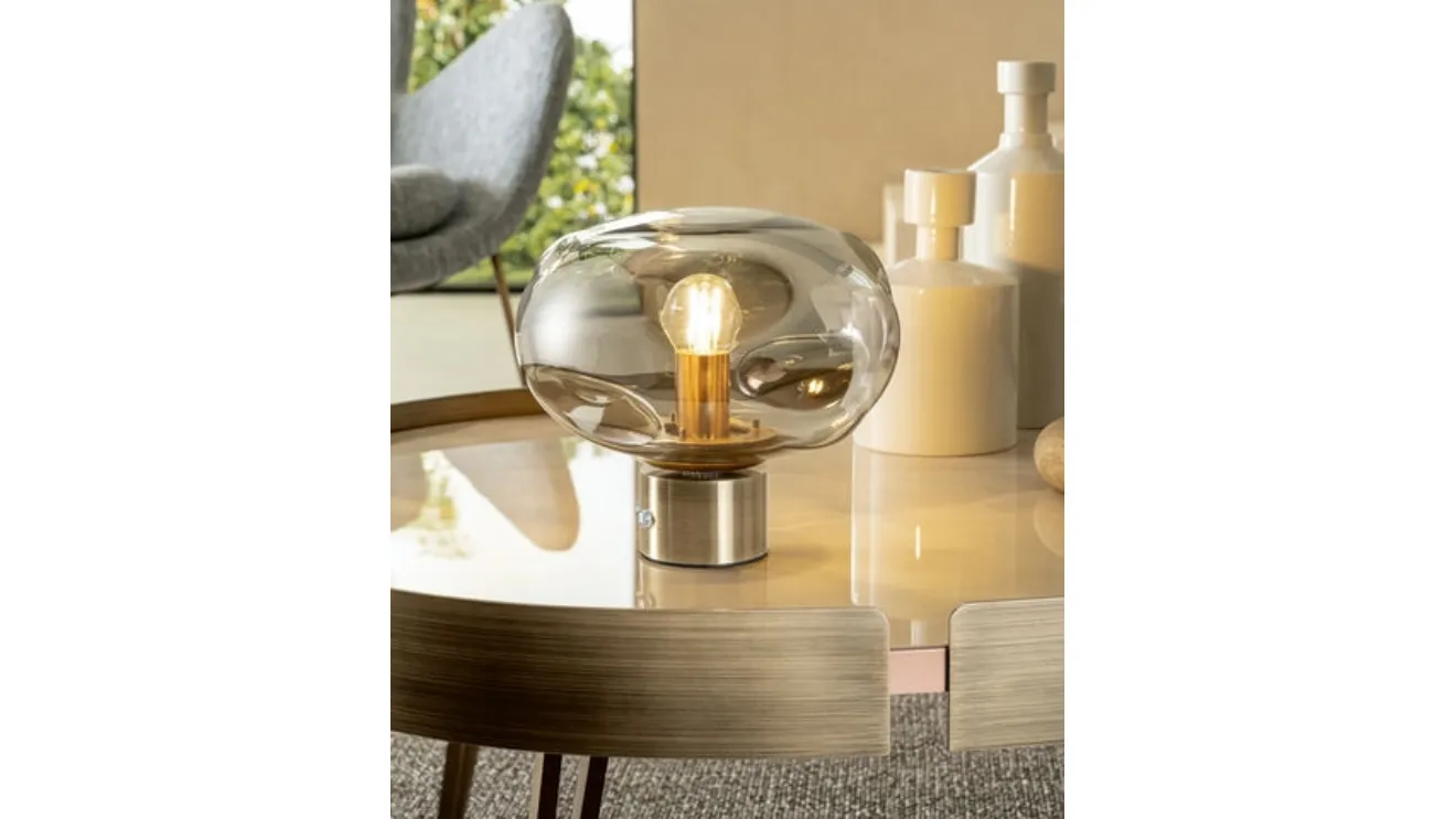 Rechargeable table lamp Nubola T Low by Riflessi.