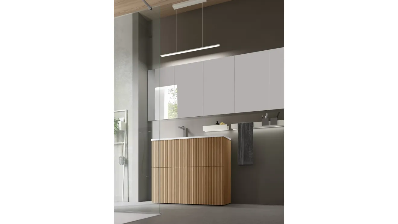 Floor-mounted bathroom unit Wind 05 by Arcom.