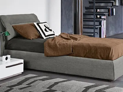 Single bed with storage box Campo by Bonaldo