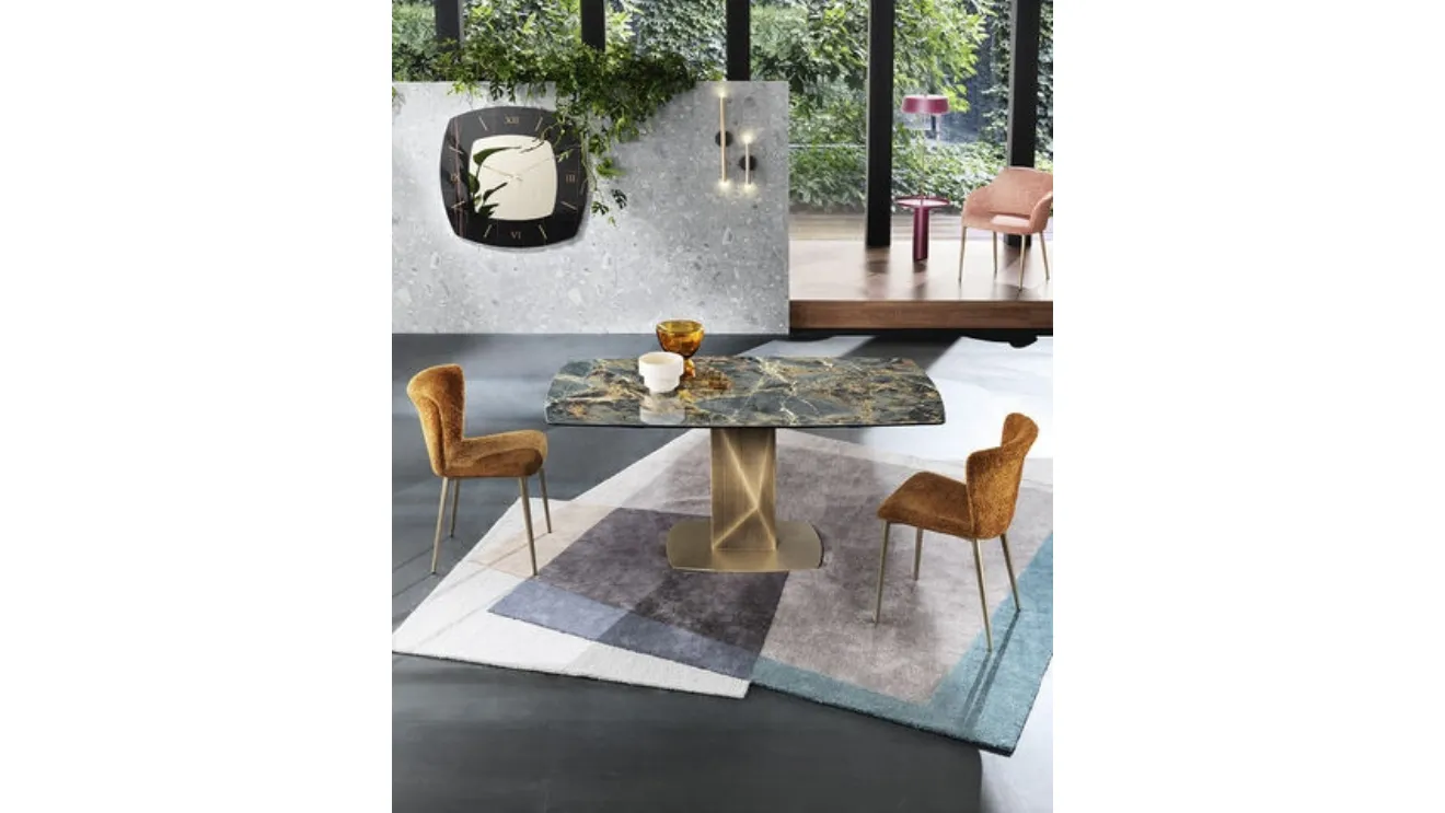 Sabino ceramic table by Riflessi