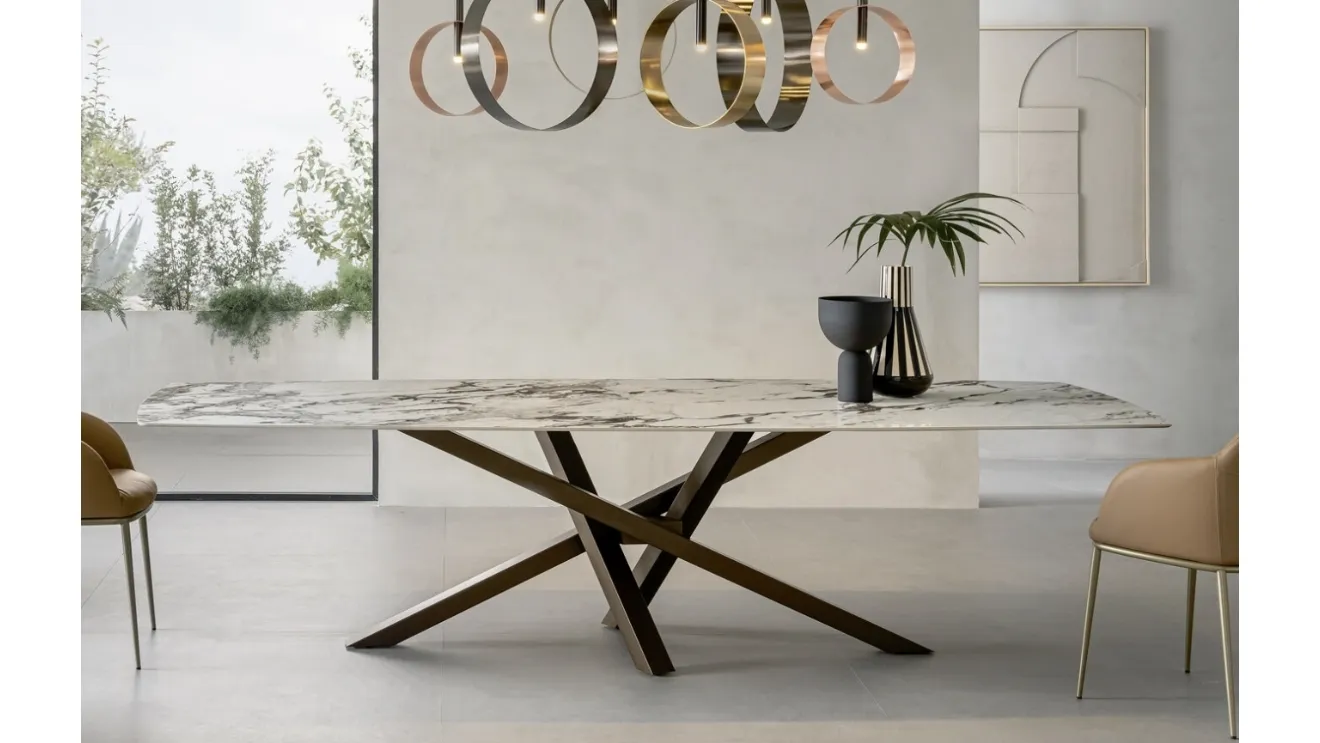 Shangai ceramic table by Riflessi