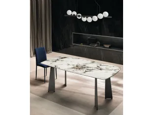 Toledo ceramic table by Riflessi.