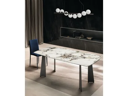 Toledo ceramic table by Riflessi.